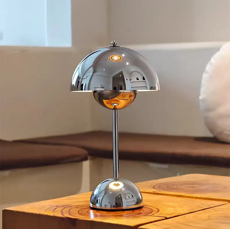 Nordic Rechargeable Touch Control Mushroom Table Lamp T45-008 2
