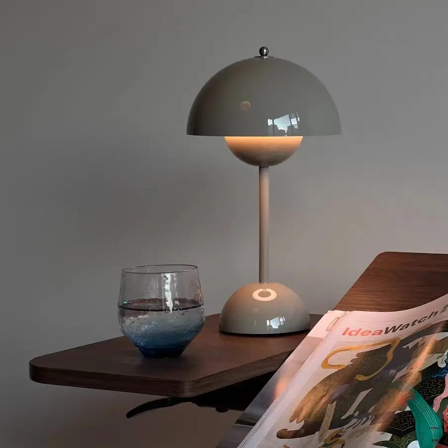 Nordic Rechargeable Touch Control Mushroom Table Lamp T45-008 5