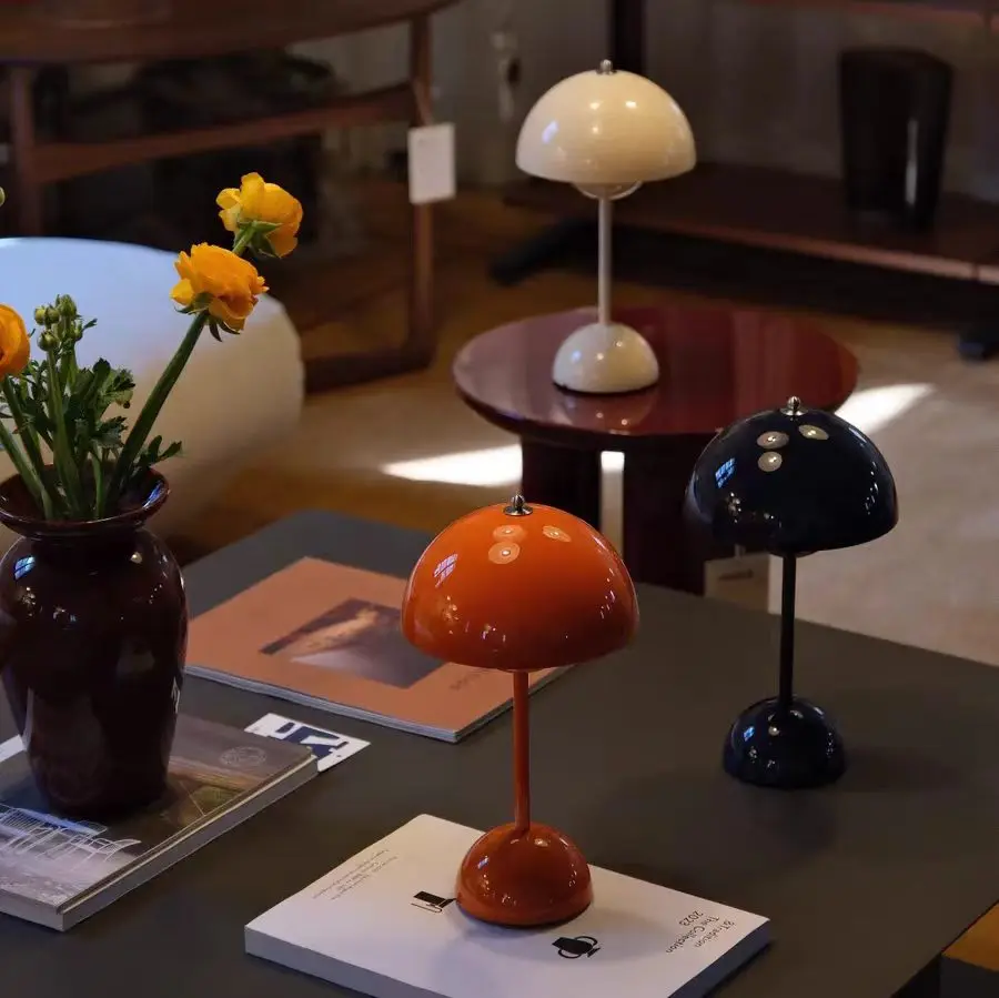 Nordic Rechargeable Touch Control Mushroom Table Lamp T45-008 6
