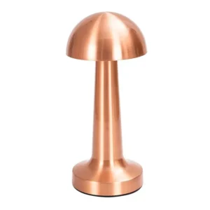 Luxury Retro Cordless Brass Metal Mushroom LED Table Lamp T45-009 5