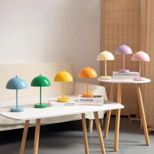 Nordic Rechargeable Cordless Mushroom Dome LED Table Lamp T45-011 3