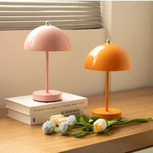 Nordic Rechargeable Cordless Mushroom Dome LED Table Lamp T45-011 5