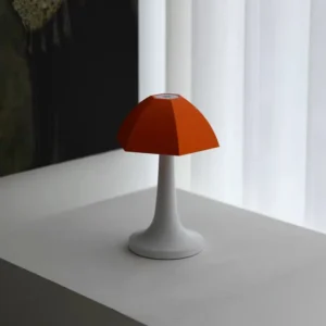 Modern Minimalist Red Dome Cordless LED Table Lamp T45-014 1