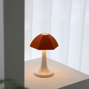 Modern Minimalist Red Dome Cordless LED Table Lamp T45-014 5