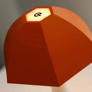 Modern Minimalist Red Dome Cordless LED Table Lamp T45-014 4
