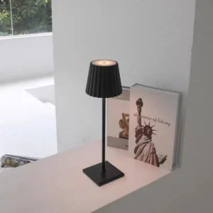 Modern Pleated Shade Touch Dimmable LED Table Lamp T45-016 1