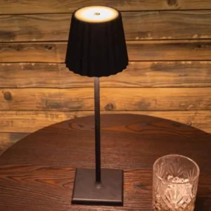 Modern Pleated Shade Touch Dimmable LED Table Lamp T45-016 3