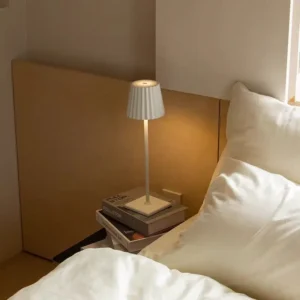 Modern Pleated Shade Touch Dimmable LED Table Lamp T45-016 4