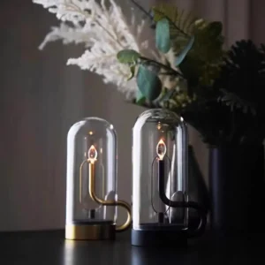 Retro Transparent Glass Cover Accent Touch Dimmable Table Lamp T45-020 1