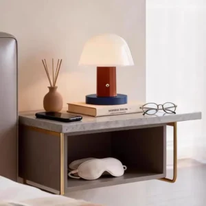 Mid-Century Mushroom Dome Rechargeable Touch Dimmable Table Lamp T45-022 1