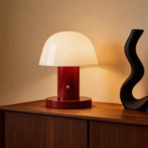 Mid-Century Mushroom Dome Rechargeable Touch Dimmable Table Lamp T45-022 5