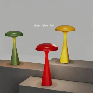 Nordic Mushroom Rechargeable Touch Control LED Table Lamp T45-027 3