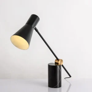 Nordic Black Metal and Marble Base Table Lamp TL-D023 3