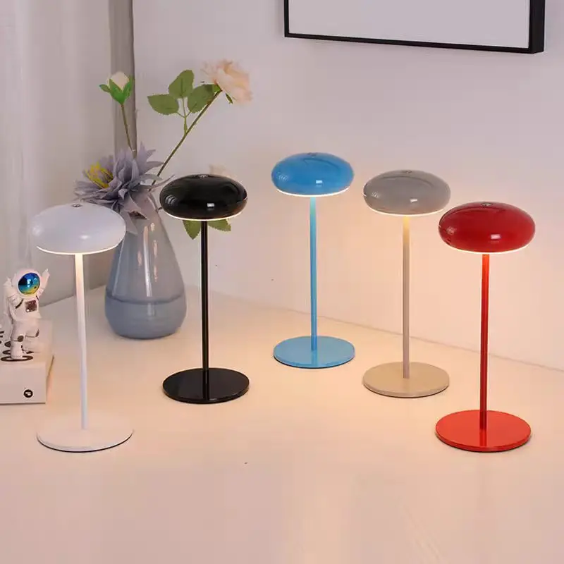 Minimalist Mushroom Touch Control Cordless LED Table Lamp T45-034 6