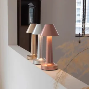 Multi-Color Metal Cordless Rechargeable Table Lamp with Touch Control T45-035 1