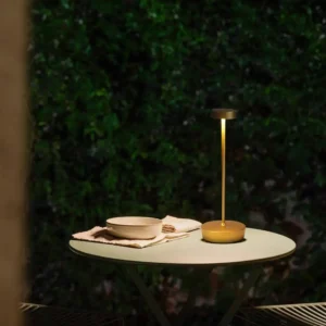 Modern Gold Aluminum Portable LED Table Lamp for Restaurant T45-055 5