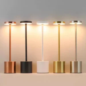 Sleek Cylinder Base Cordless Rechargeable LED Table Lamp T45-044 1