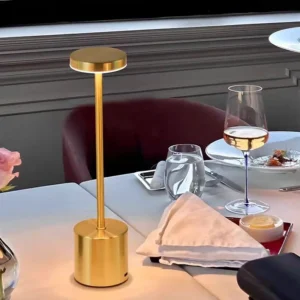 Sleek Cylinder Base Cordless Rechargeable LED Table Lamp T45-044 2