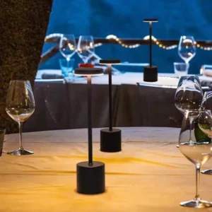 Sleek Cylinder Base Cordless Rechargeable LED Table Lamp T45-044 4