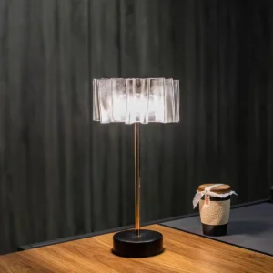 Luxury Wavy Acrylic Shade Cordless Rechagreable LED Table Lamp T45-045 4