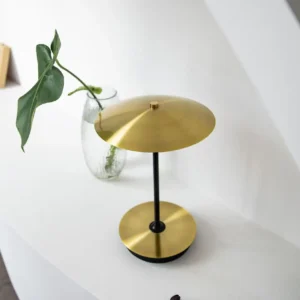 Minimalist Disc Shade Metal Bedside Accent Table Lamp T45-013 3