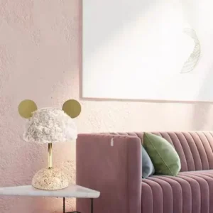 Modern Terrazzo Base Table Lamp with Cute Mouse Ear Design TL-D025 4