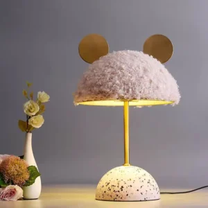 Modern Terrazzo Base Table Lamp with Cute Mouse Ear Design TL-D025 1