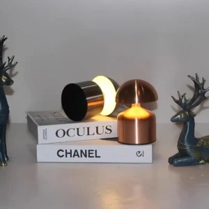 Minimalist Mushroom Metal Mini Cordless Led Table Lamp T45-052 5