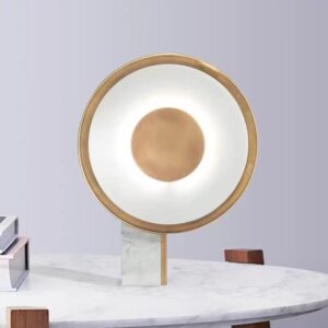 Modern Circular LED Table Lamp with Marble Base TL-D026 1
