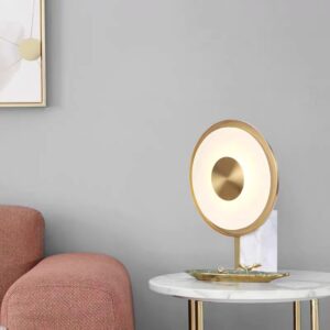 Modern Circular LED Table Lamp with Marble Base TL-D026 2