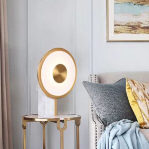 Modern Circular LED Table Lamp with Marble Base TL-D026 4