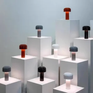 Nordic Mushroom Portable Dimmable Bedroom Nighstand Lamp T45-059 5