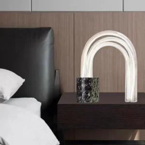 Modern LED Arch Table Lamp With Marble Base TL-D033 3