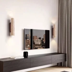 Wabi Sabi Long Cylinder Travertine UP Down Wall Sconce WB2004 3