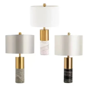 Modern Hotel Marble Base and Fabric Table Lamp TL-D034 1