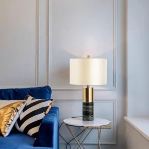 Modern Hotel Marble Base and Fabric Table Lamp TL-D034 2