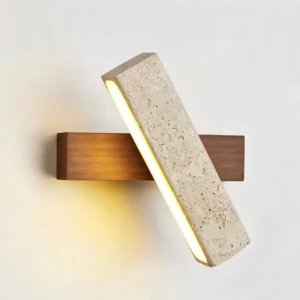 Wabi Sabi Adjustable Angle Travertine LED Wall Lamp WB2015 2