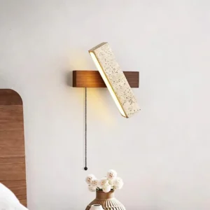Wabi Sabi Adjustable Angle Travertine LED Wall Lamp WB2015 3
