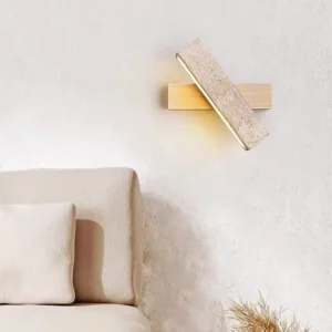 Wabi Sabi Adjustable Angle Travertine LED Wall Lamp WB2015 5