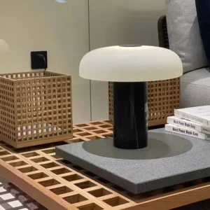 Minimalist Marble and Glass Table Lamp TL-D038 4