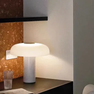 Minimalist Marble and Glass Table Lamp TL-D038 1