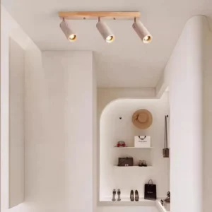 Wabi Sabi Rotatable Travertine Cylinder Track Ceiling Light WB2041 6