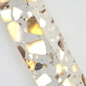 Modern Vertical Long Stone LED Wall Sconce for Bedroom Bathroom Entryway WC3002 3