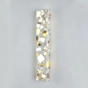 Modern Vertical Long Stone LED Wall Sconce for Bedroom Bathroom Entryway WC3002 4