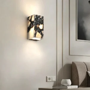 Minimalist Cube Bvlgari Marble Up Down Wall Sconce Decor Wall Lamp WC3009 1