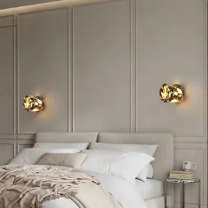 Luxury Half Cylinder Bvlgari Marble Flush Wall Sconce for Bedroom Bathroom Vanity Entryway WC3018 1