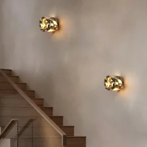 Luxury Half Cylinder Bvlgari Marble Flush Wall Sconce for Bedroom Bathroom Vanity Entryway WC3018 4