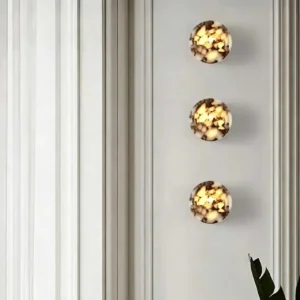 Luxury Half Cylinder Bvlgari Marble Flush Wall Sconce for Bedroom Bathroom Vanity Entryway WC3018 5