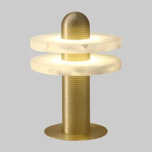 Modern Aluminum and Alabaster LED Table Lamp TL-K010 1