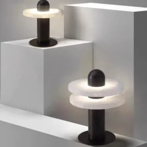 Modern Aluminum and Alabaster LED Table Lamp TL-K010 2